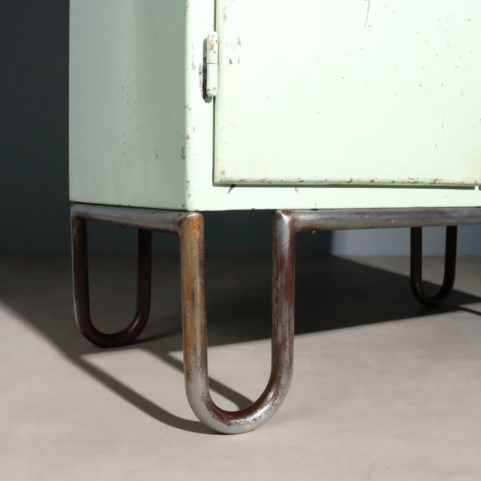 Vintage Industrial Cabinet Lacquered Metal Design Italy 1960s | Modernism | Furnitures