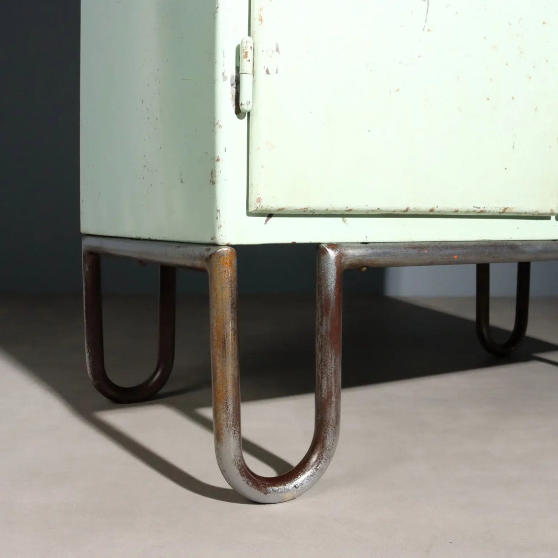 Vintage Industrial Cabinet Lacquered Metal Design Italy 1960s | Modernism | Furnitures
