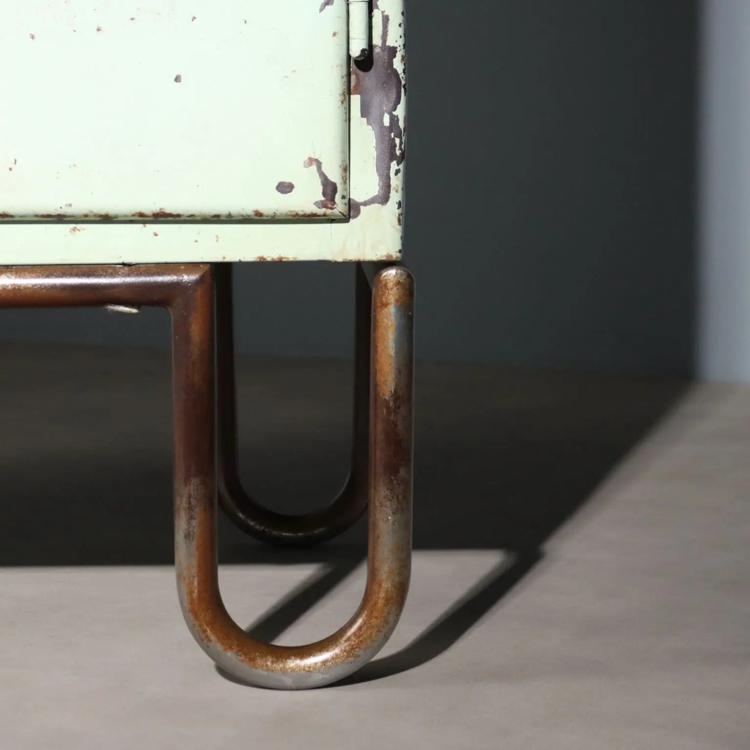Vintage Industrial Cabinet Lacquered Metal Design Italy 1960s | Modernism | Furnitures