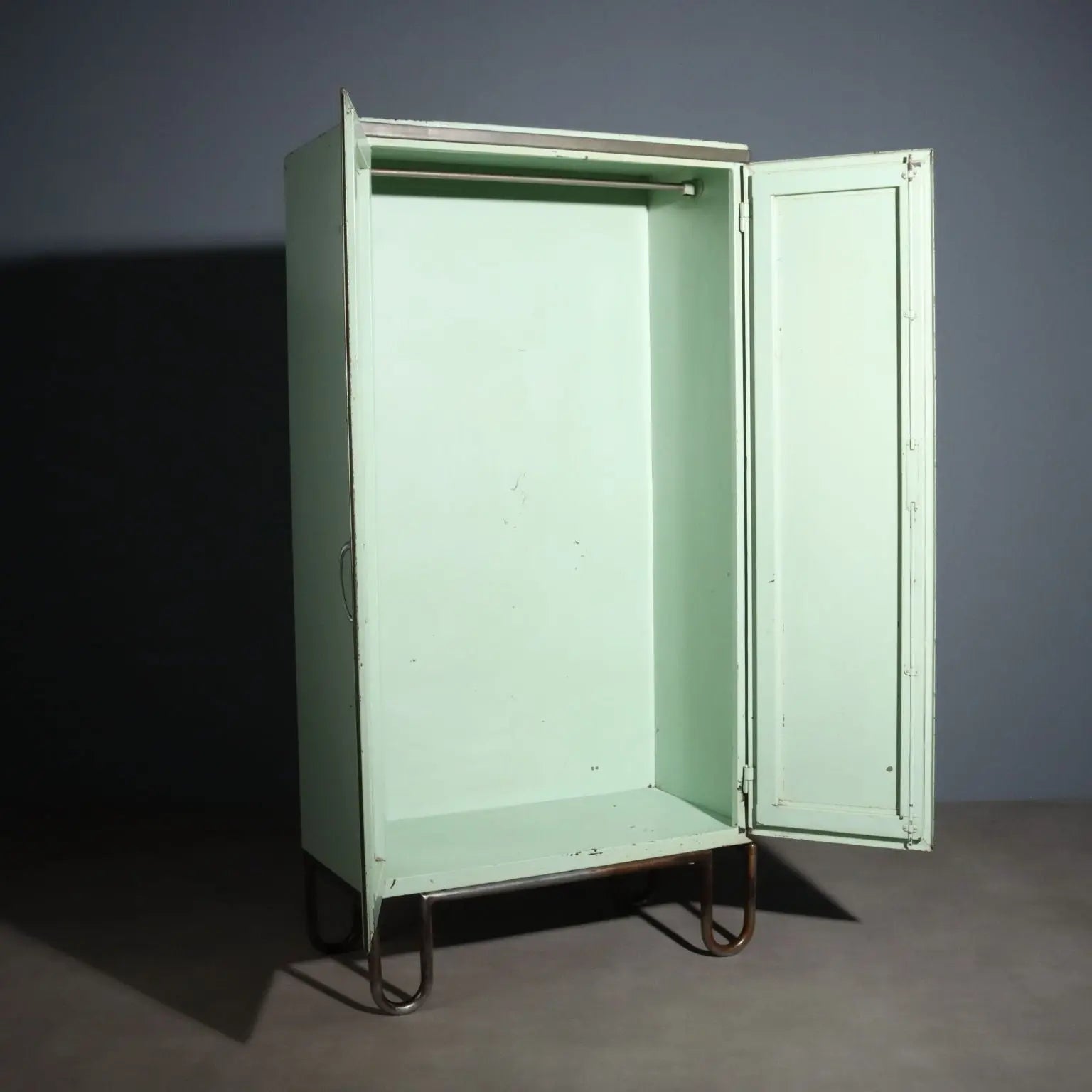 Vintage Industrial Cabinet Lacquered Metal Design Italy 1960s | Modernism | Furnitures