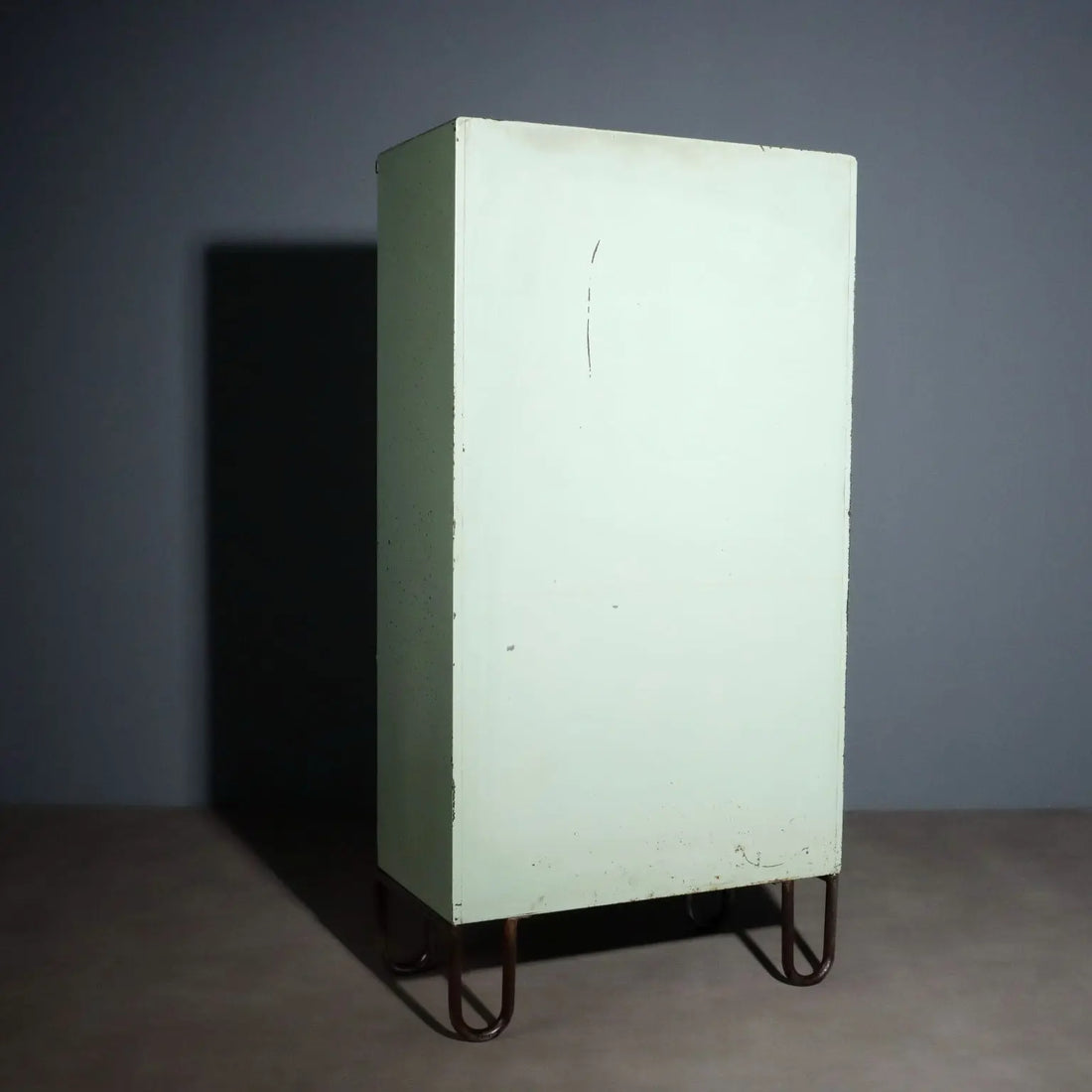 Vintage Industrial Cabinet Lacquered Metal Design Italy 1960s | Modernism | Furnitures