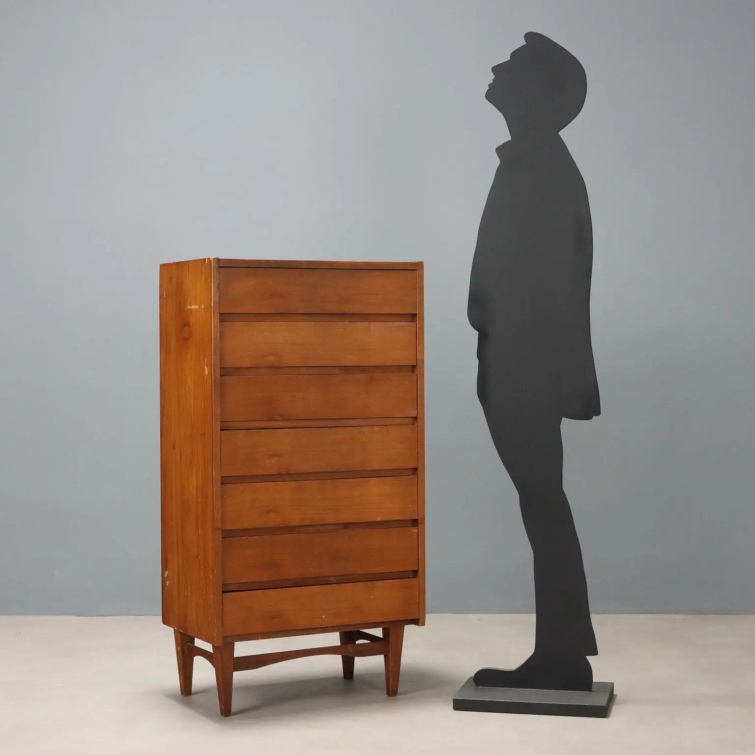 Vintage Chest of Drawers Walnut Veneer Design Italy 1950s | Modernism | Furnitures
