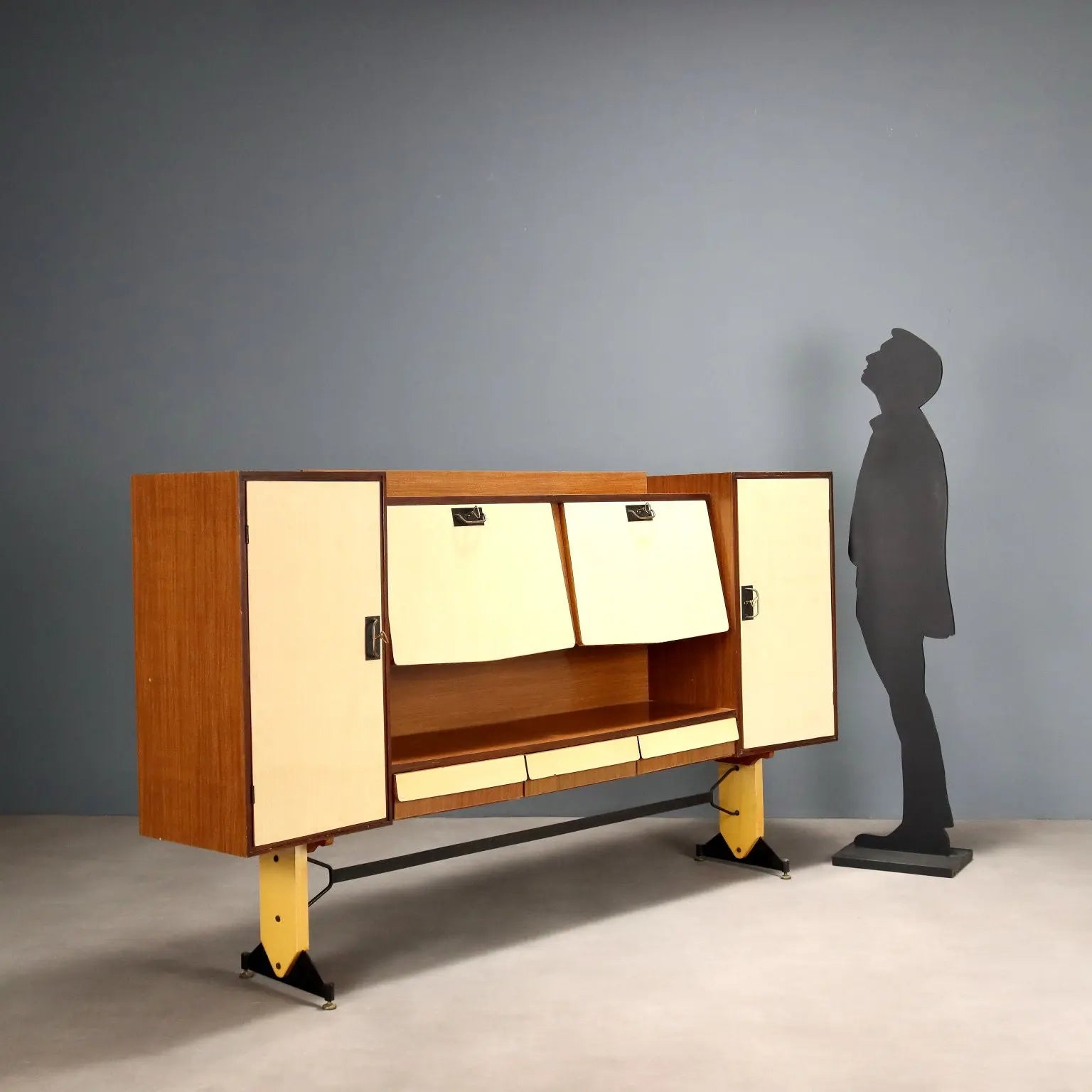 Vintage Cupboard Two-Tone Laminate Design Italy 1960s | Modernism | Furnitures