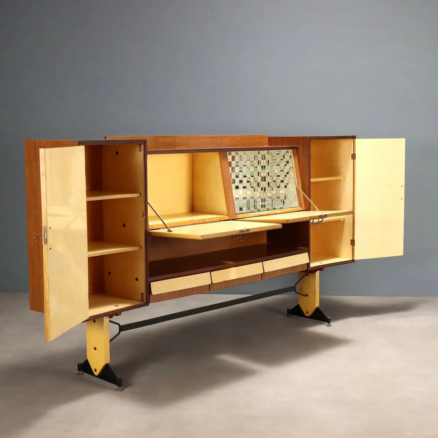 Vintage Cupboard Two-Tone Laminate Design Italy 1960s | Modernism | Furnitures
