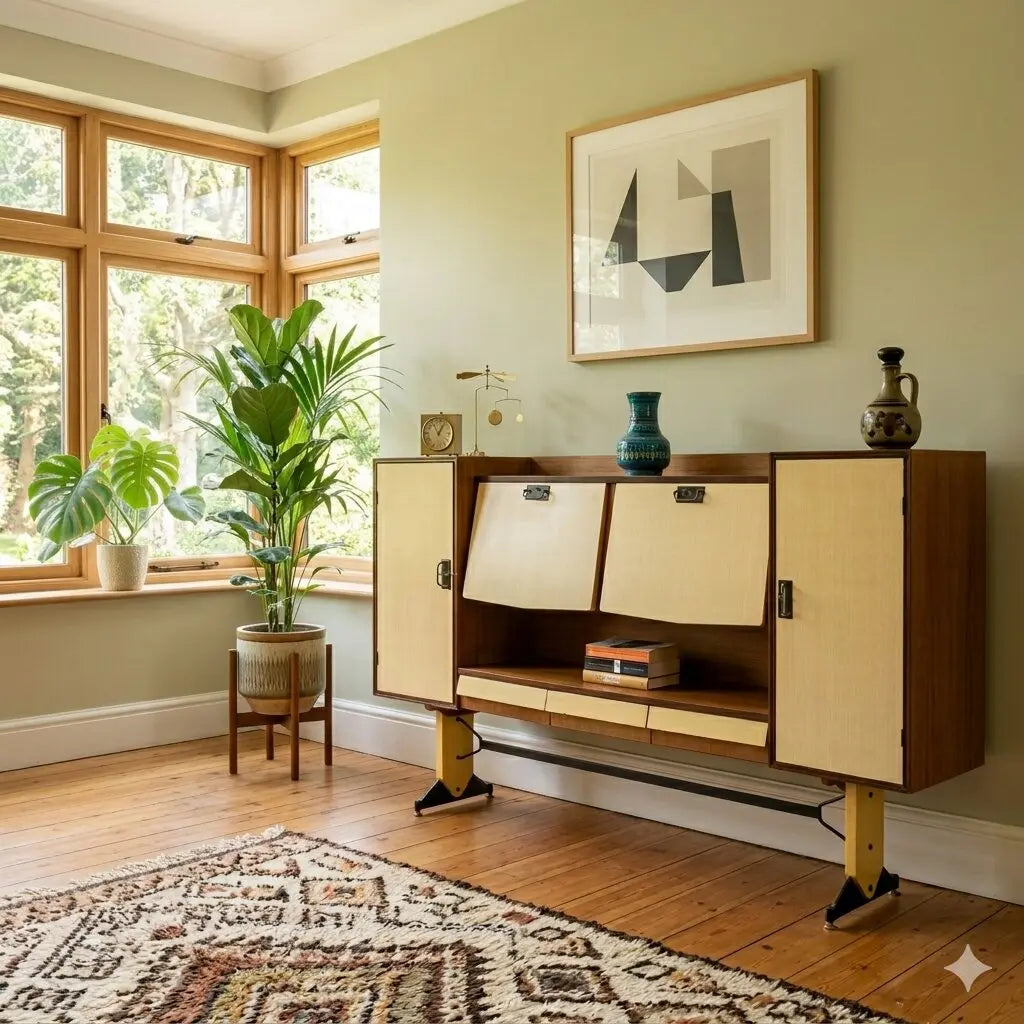 Vintage Cupboard Two-Tone Laminate Design Italy 1960s | Modernism | Furnitures
