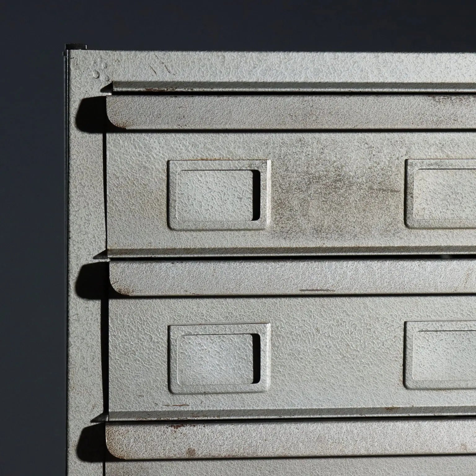 Vintage Industrial Filing Cabinet Metal 10 Drawers Design 1960s