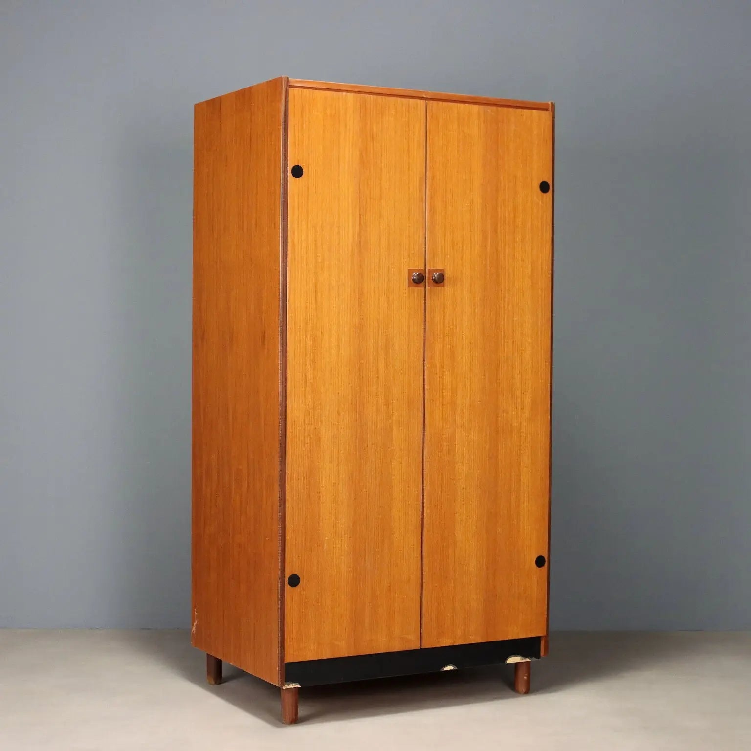 Vintage Wardrobe Teak Veneer Design Italy 1960s | Modernism | Furnitures