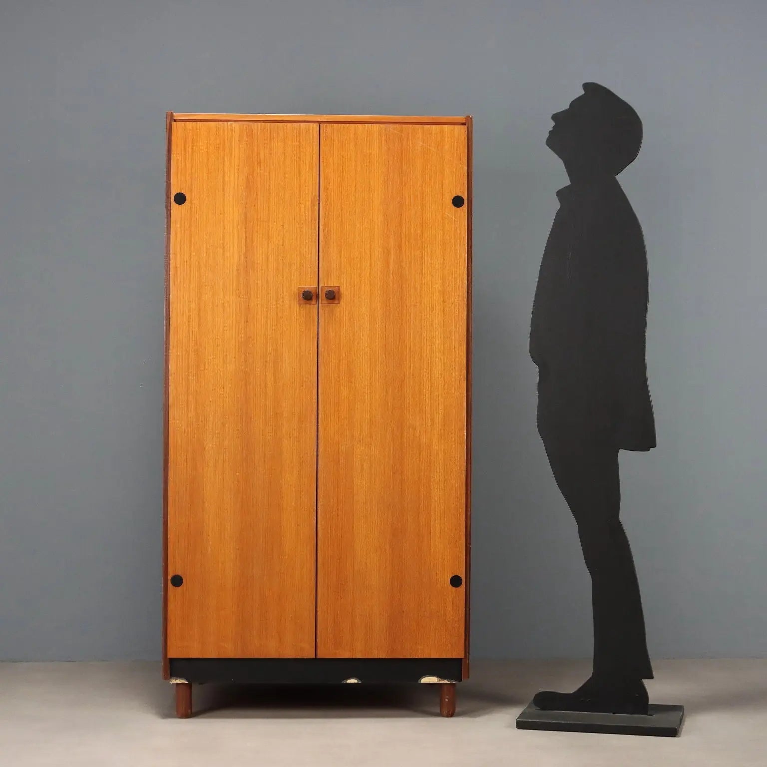 Vintage Wardrobe Teak Veneer Design Italy 1960s | Modernism | Furnitures