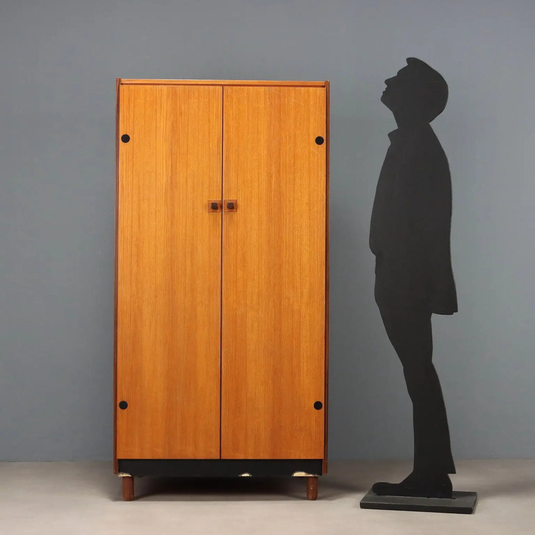 Vintage Wardrobe Teak Veneer Design Italy 1960s | Modernism | Furnitures