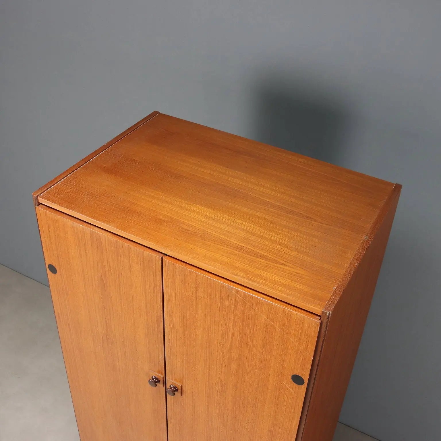 Vintage Wardrobe Teak Veneer Design Italy 1960s | Modernism | Furnitures