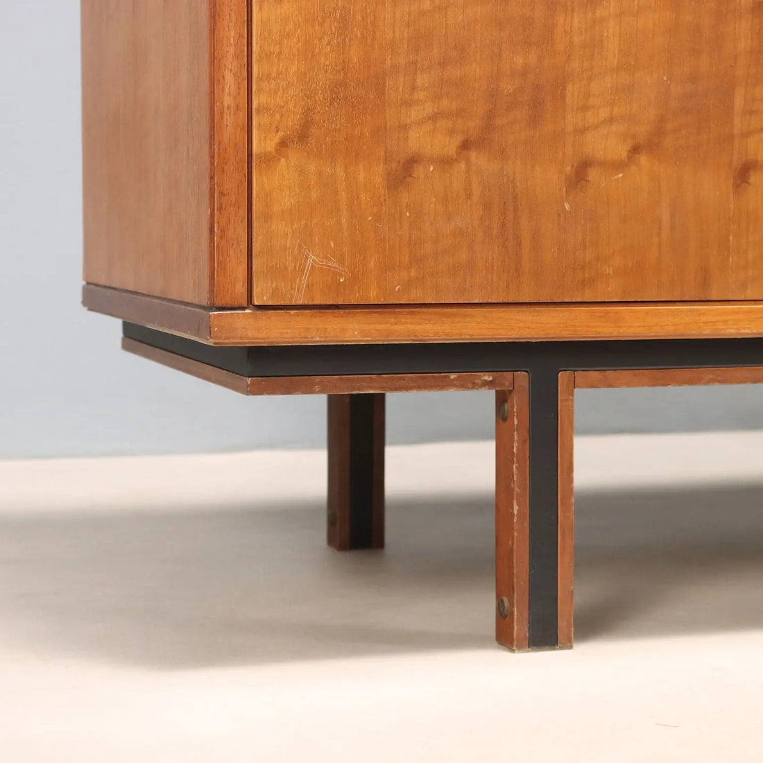 Vintage Sideboard Tanganyka Walnut Metal Design Italy 1960s | Modernism | Furnitures