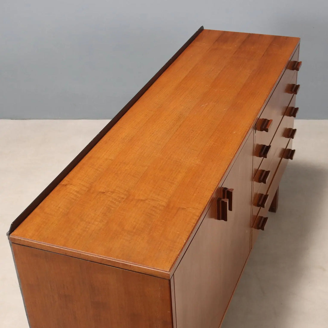 Vintage Sideboard Tanganyka Walnut Metal Design Italy 1960s | Modernism | Furnitures