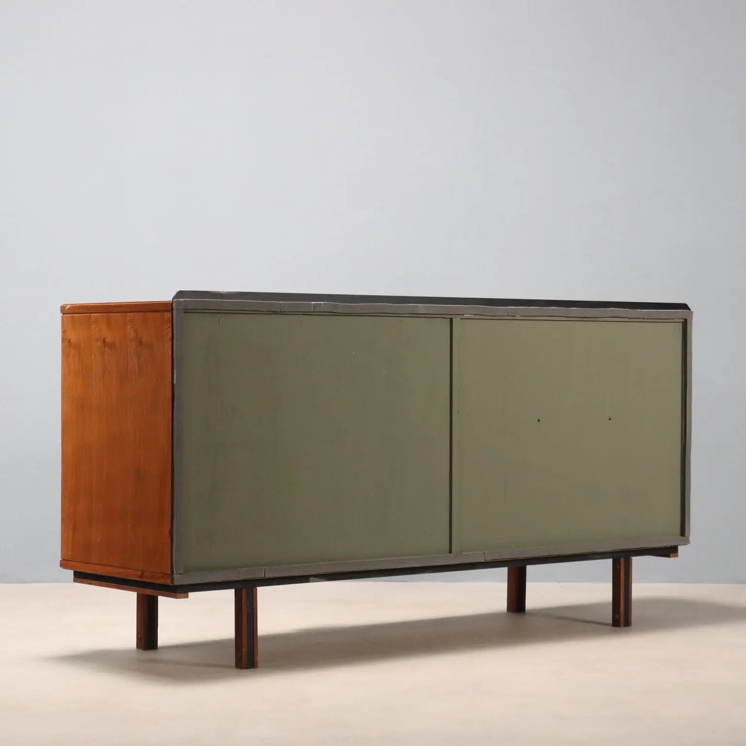 Vintage Sideboard Tanganyka Walnut Metal Design Italy 1960s | Modernism | Furnitures