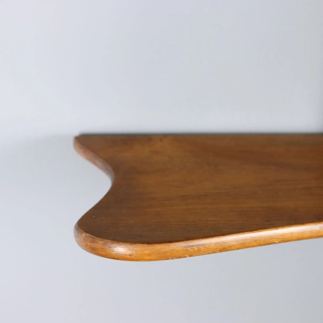 Vintage Shelf Walnut Brass Design Italy 1950s | Modernism | Furnitures
