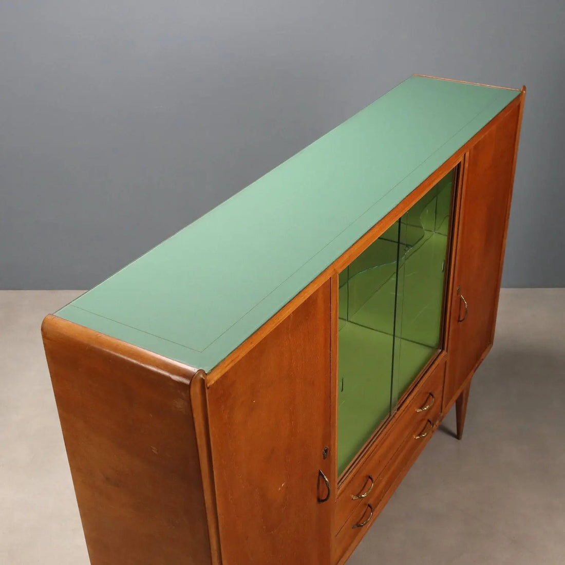 Vintage Cupboard Burl Veneer Design Italy 1960s | Modernism | Furnitures