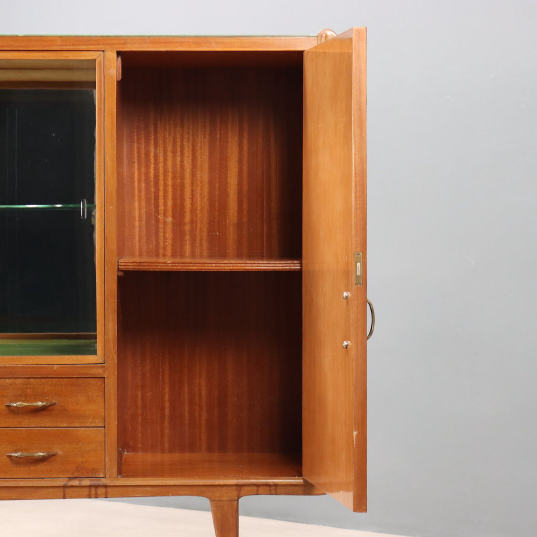 Vintage Cupboard Burl Veneer Design Italy 1960s | Modernism | Furnitures