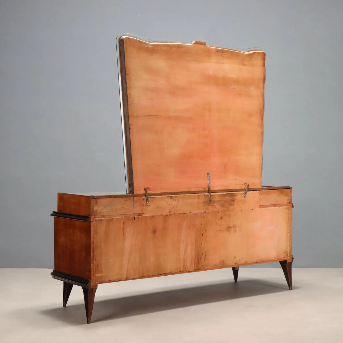Vintage Buffet Cabinet with Mirror Exotic Woods Design 1950s | Modernism | Furnitures