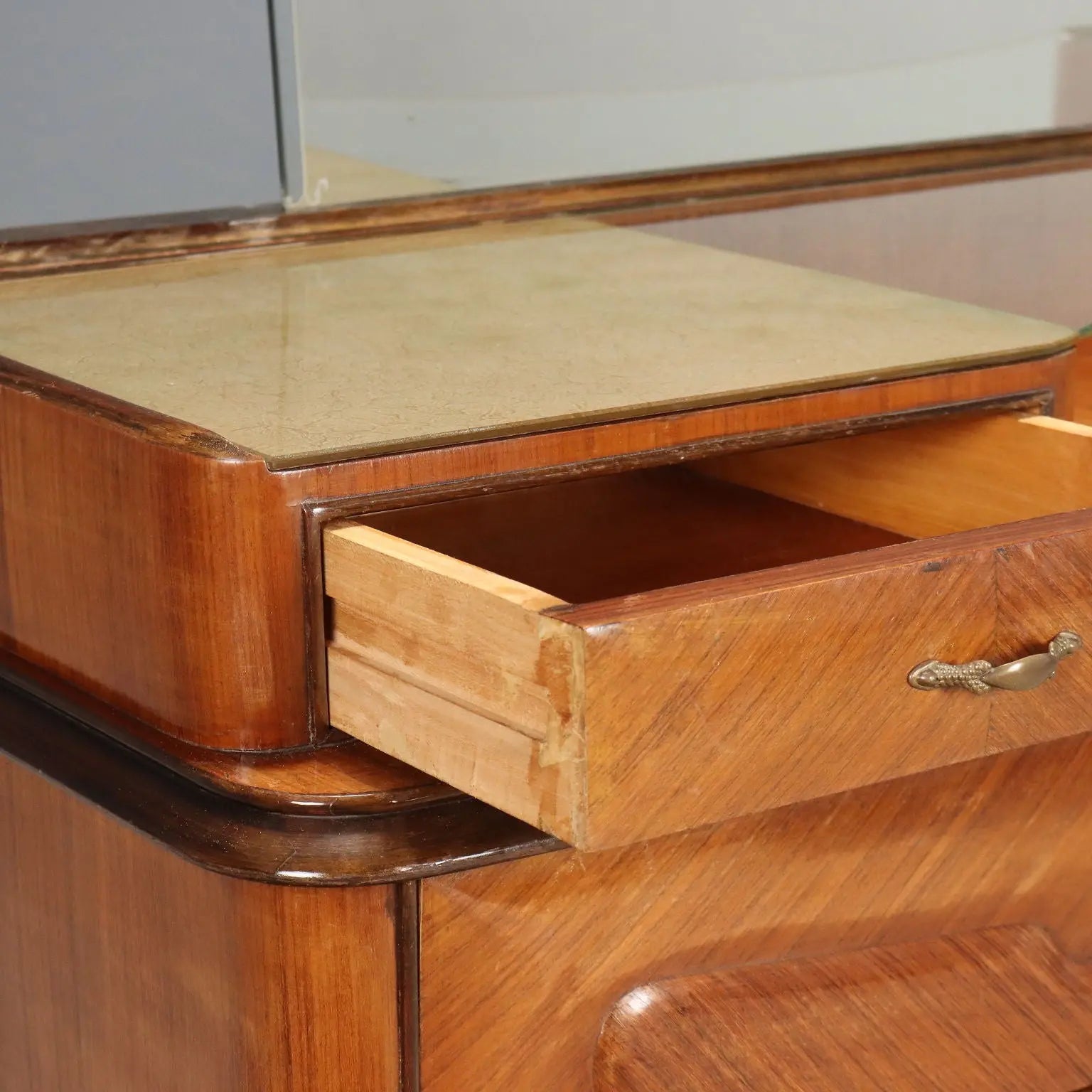 Vintage Buffet Cabinet with Mirror Exotic Woods Design 1950s | Modernism | Furnitures