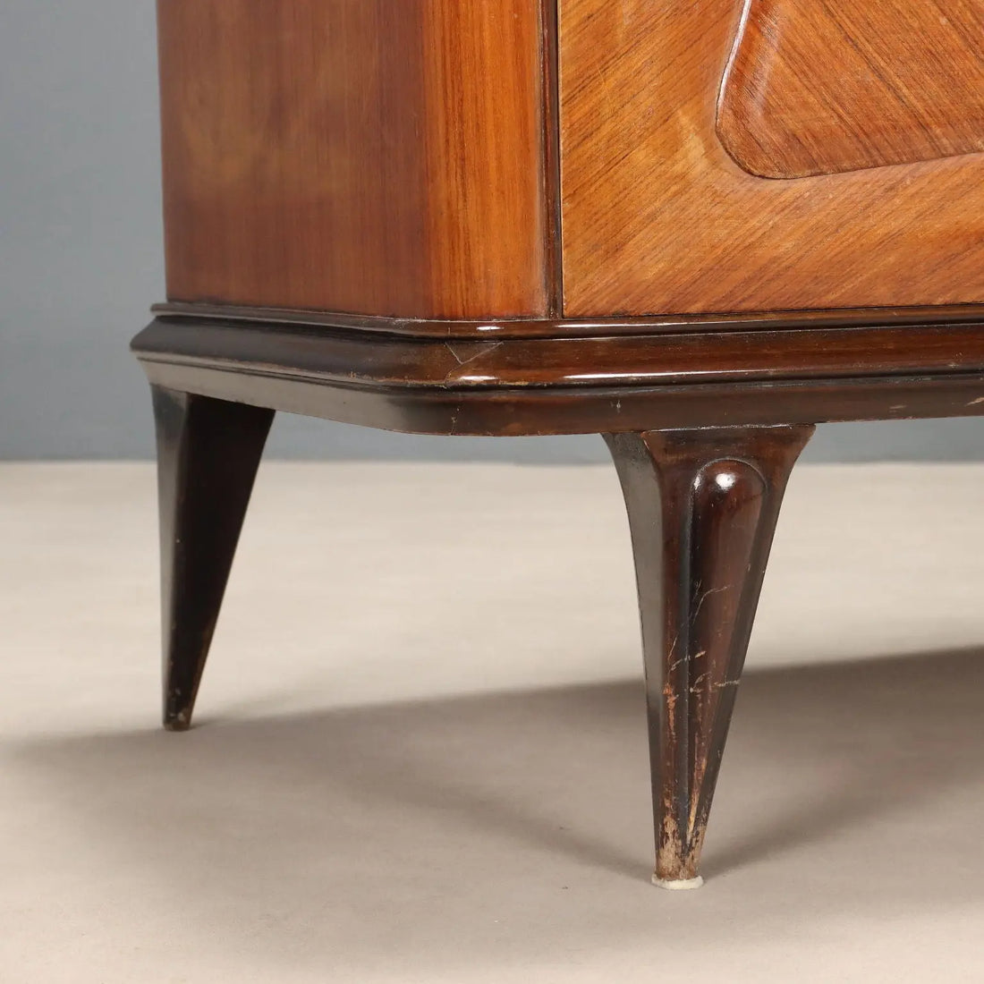 Vintage Buffet Cabinet with Mirror Exotic Woods Design 1950s | Modernism | Furnitures