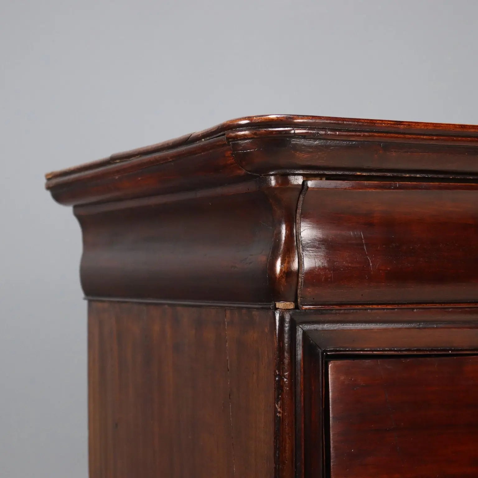 Luigi Filippo Walnut Poplar Chest, 19th Century