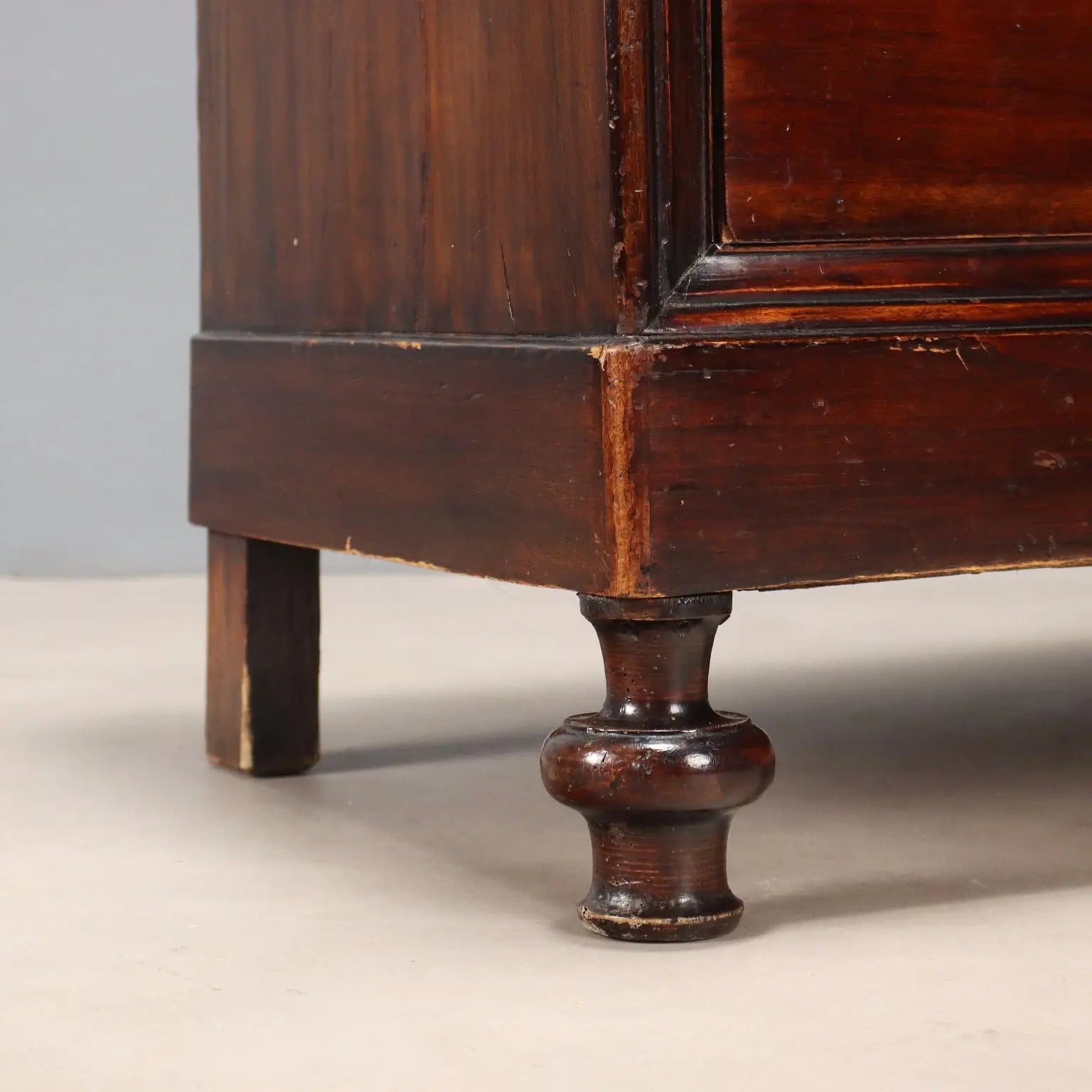 Luigi Filippo Walnut Poplar Chest, 19th Century