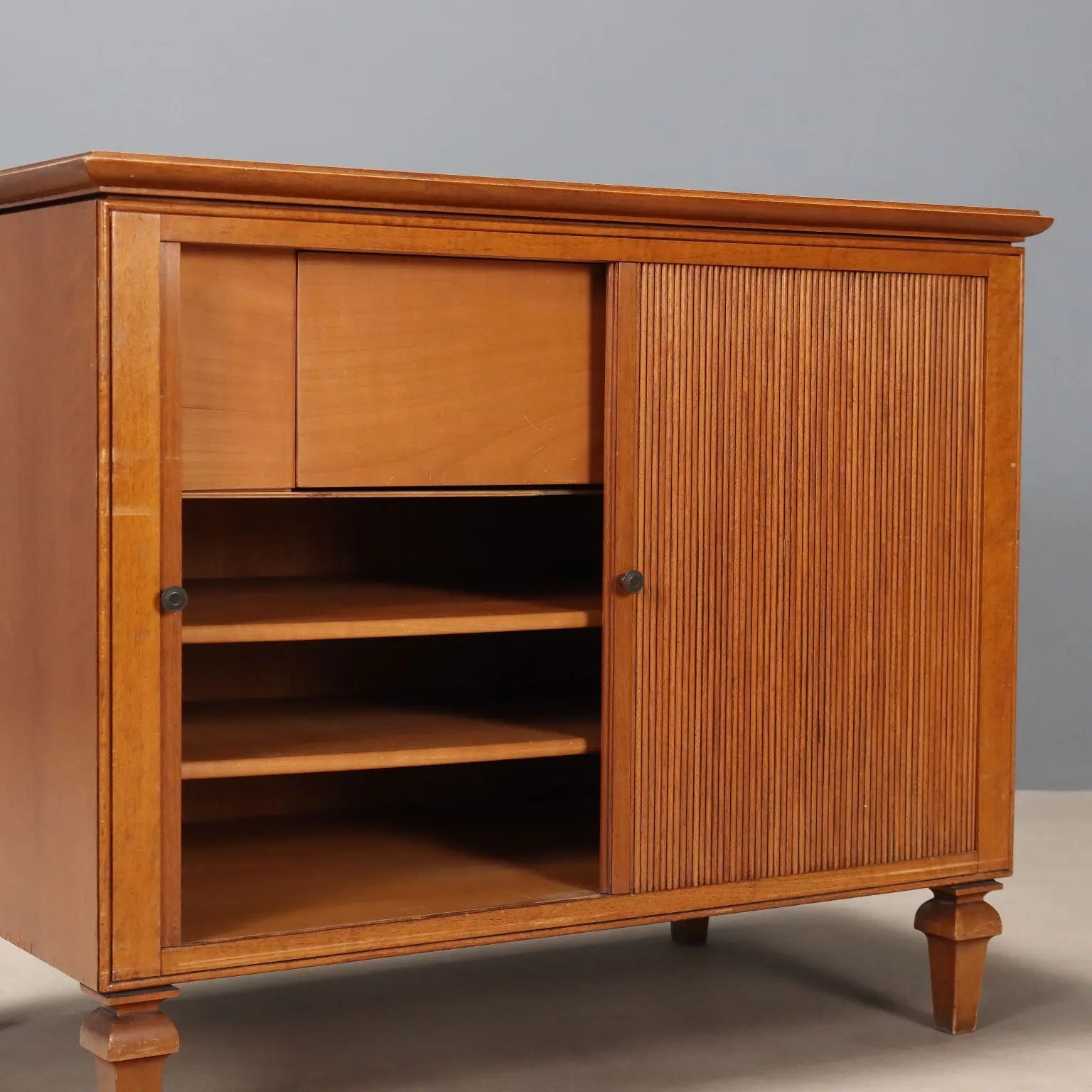 Small Vintage Cupboard Teak Veneer Design Italy 1950s-1960s | Modernism | Furnitures
