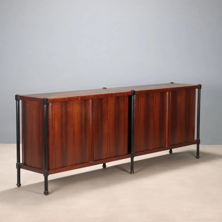 Vintage Cupboard Exotic Wood Veneer Design Italy 1960s | Modernism | Furnitures