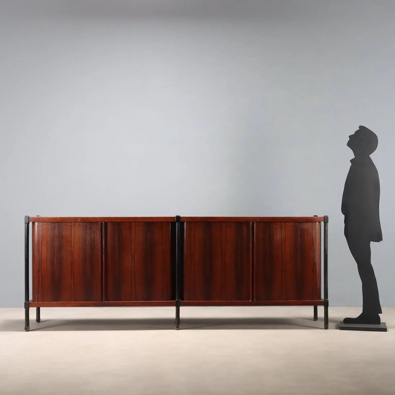 Vintage Cupboard Exotic Wood Veneer Design Italy 1960s | Modernism | Furnitures