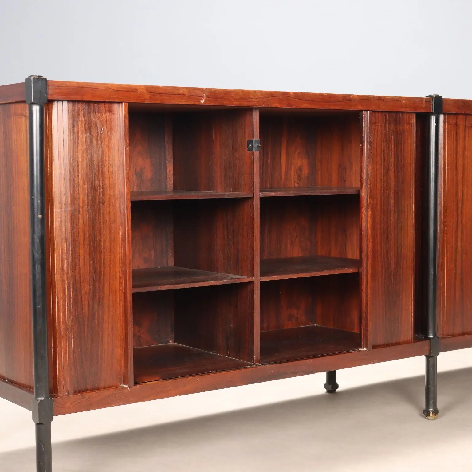 Vintage Cupboard Exotic Wood Veneer Design Italy 1960s | Modernism | Furnitures
