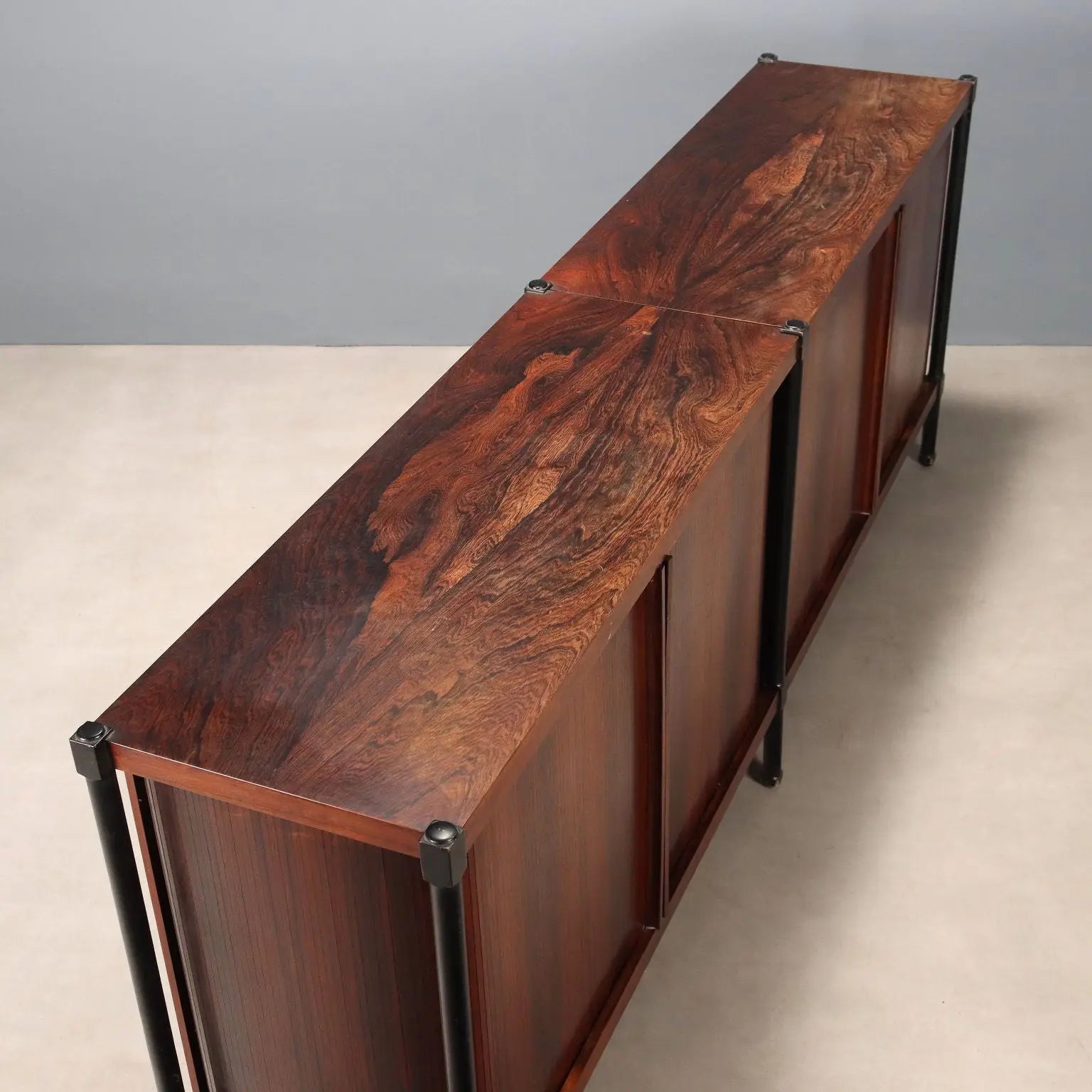 Vintage Cupboard Exotic Wood Veneer Design Italy 1960s | Modernism | Furnitures