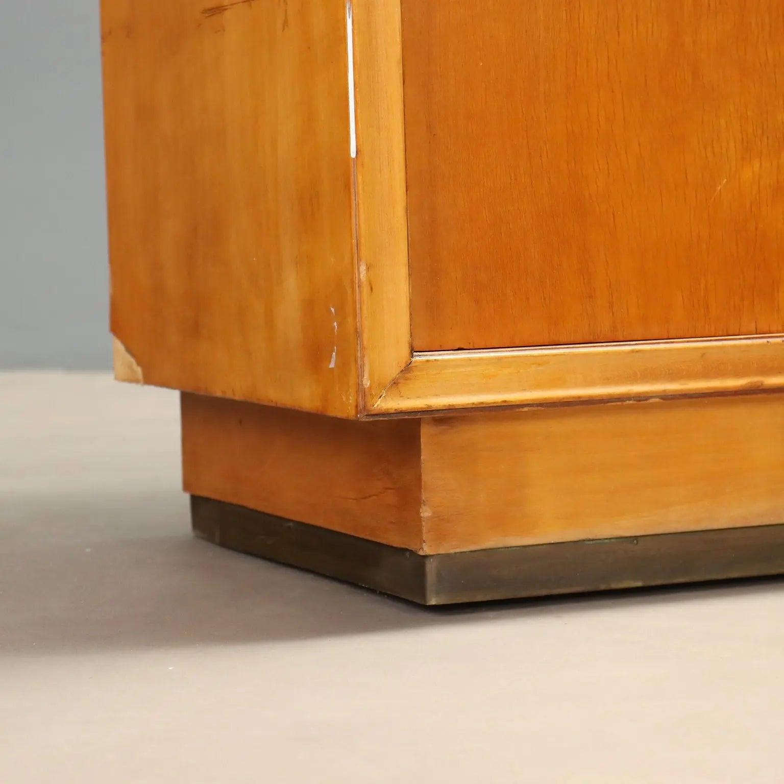 1950s Entryway Cabinet with Glass Console