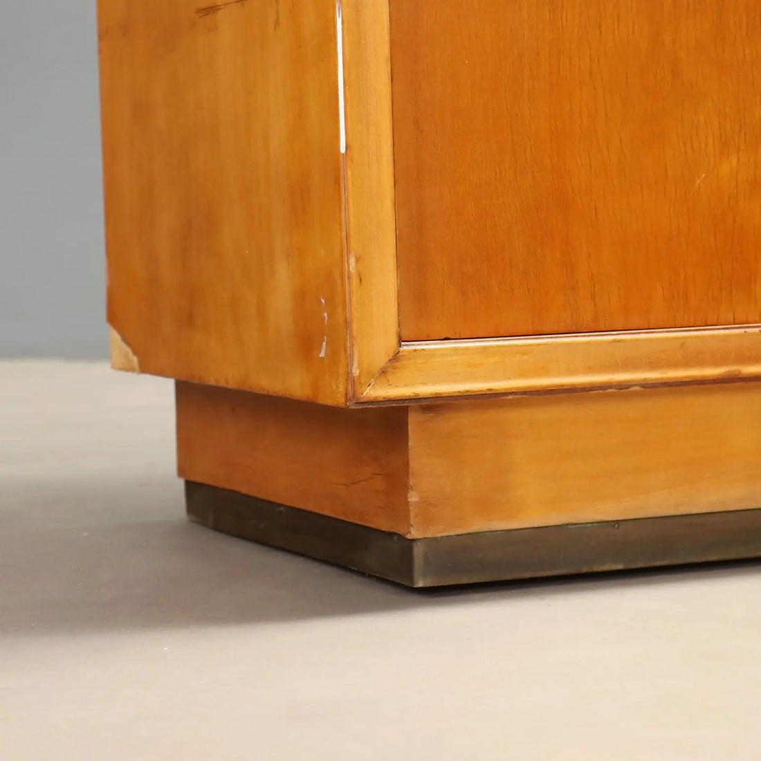 1950s Entryway Cabinet with Glass Console