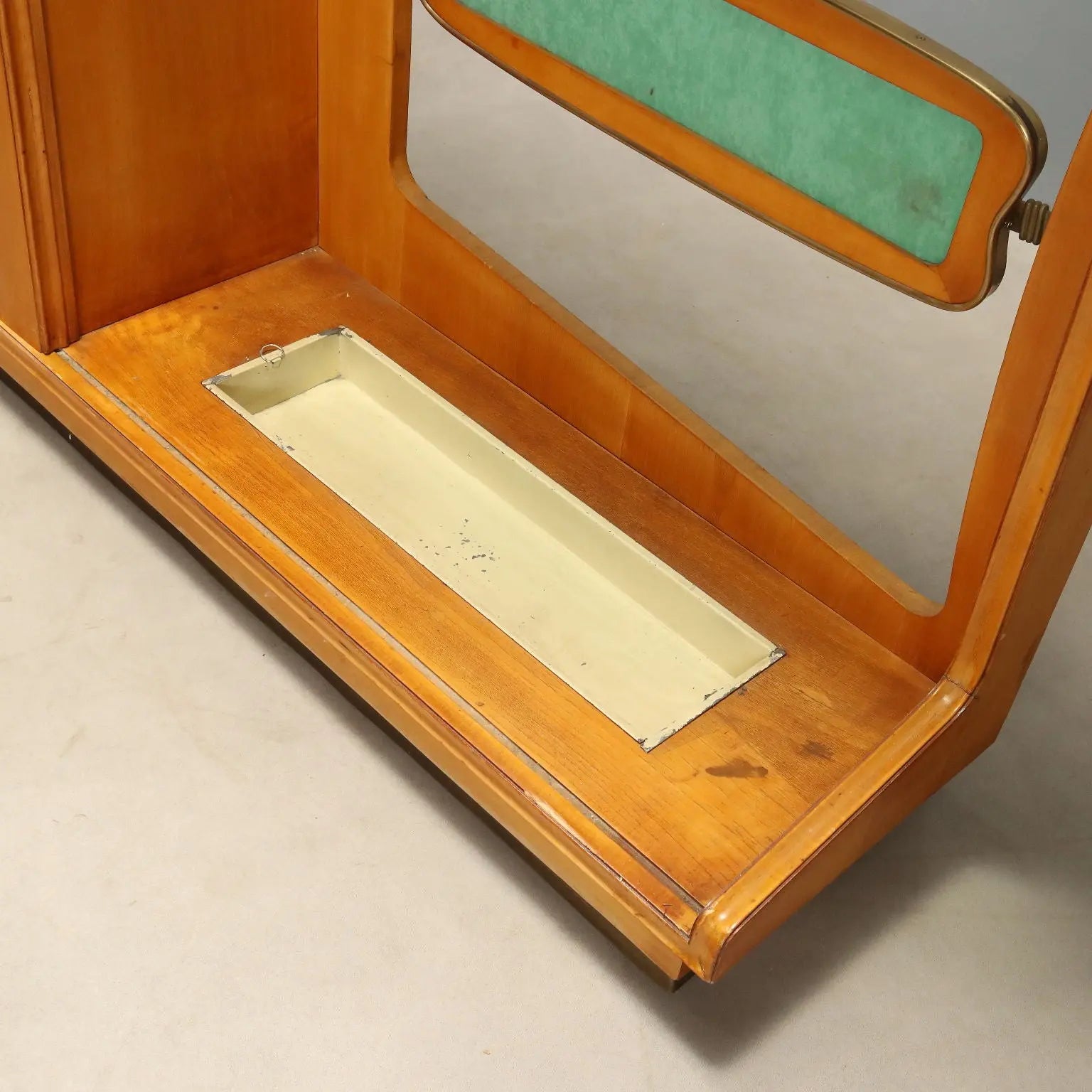 1950s Entryway Cabinet with Glass Console