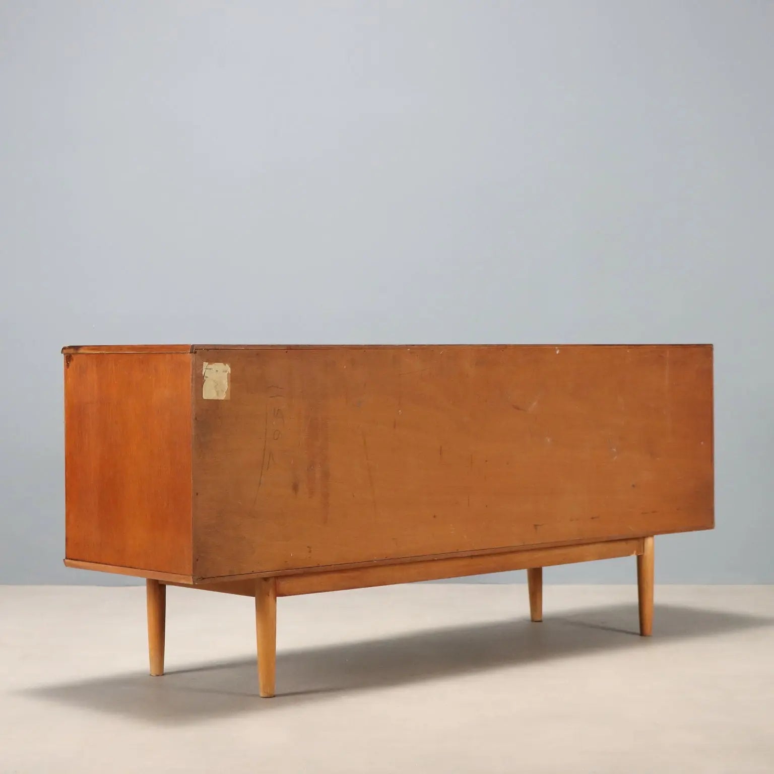 Vintage Sideboard Teak Veneer Design Northern Europe 1960s