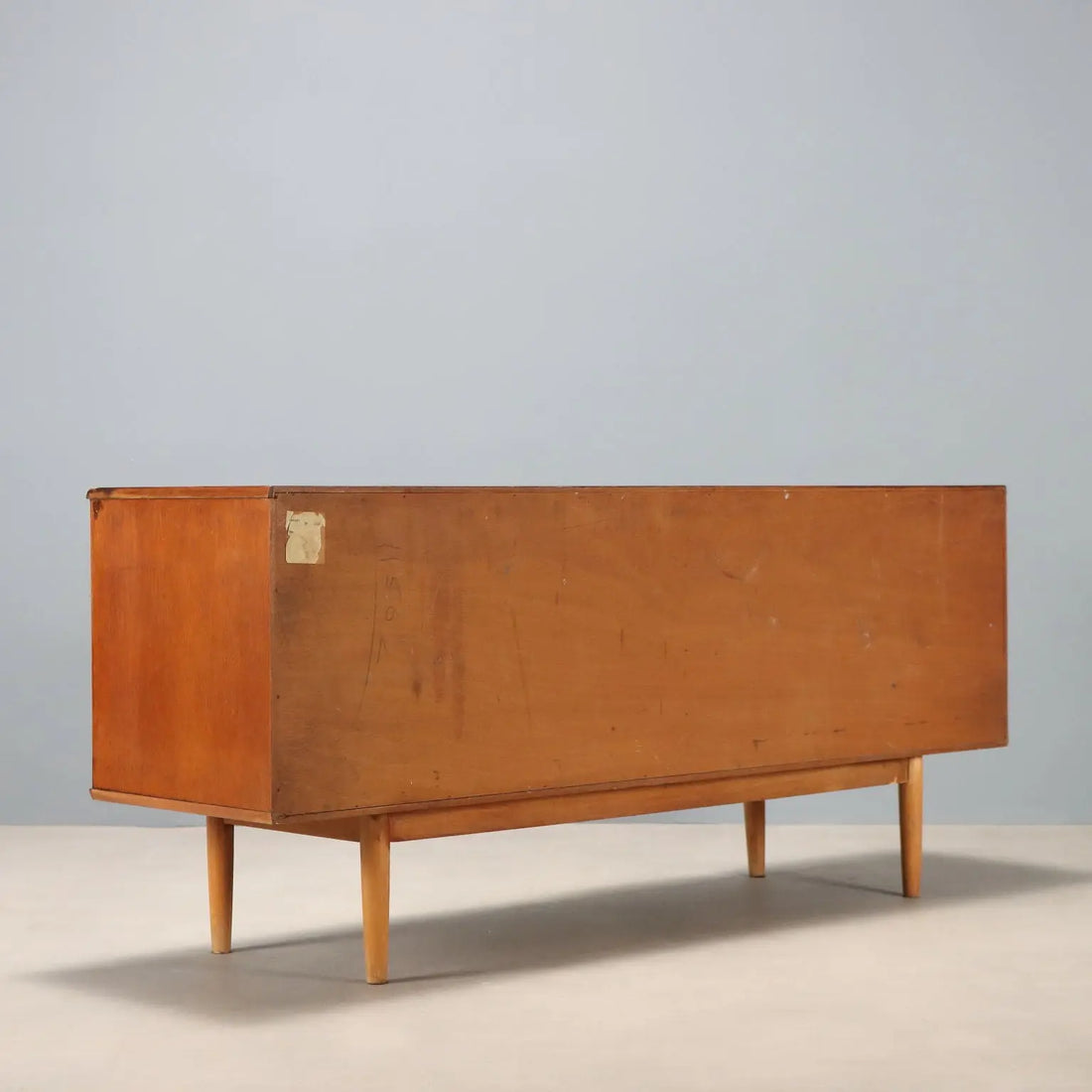 Vintage Sideboard Teak Veneer Design Northern Europe 1960s