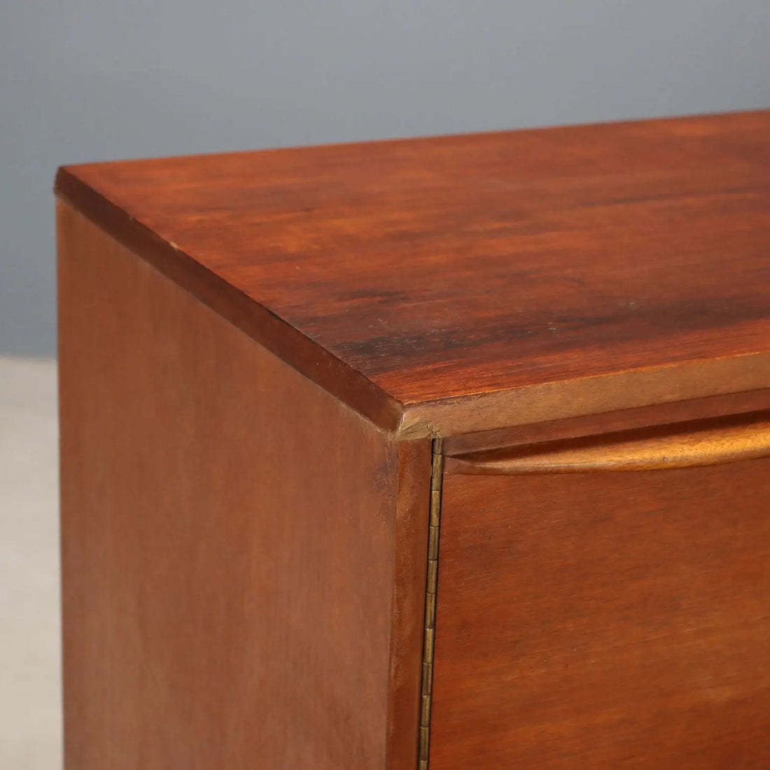 Vintage Sideboard Teak Veneer Design Northern Europe 1960s