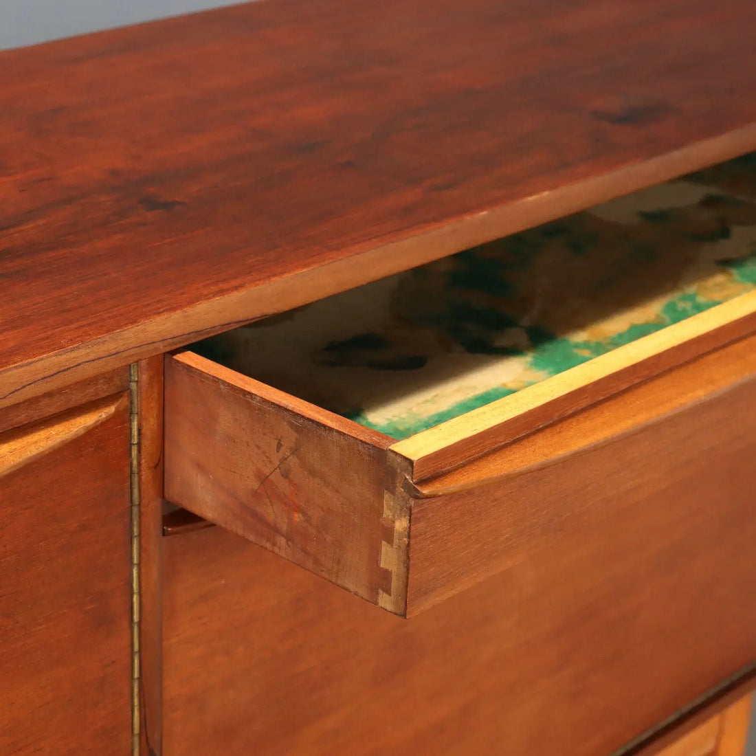 Vintage Sideboard Teak Veneer Design Northern Europe 1960s