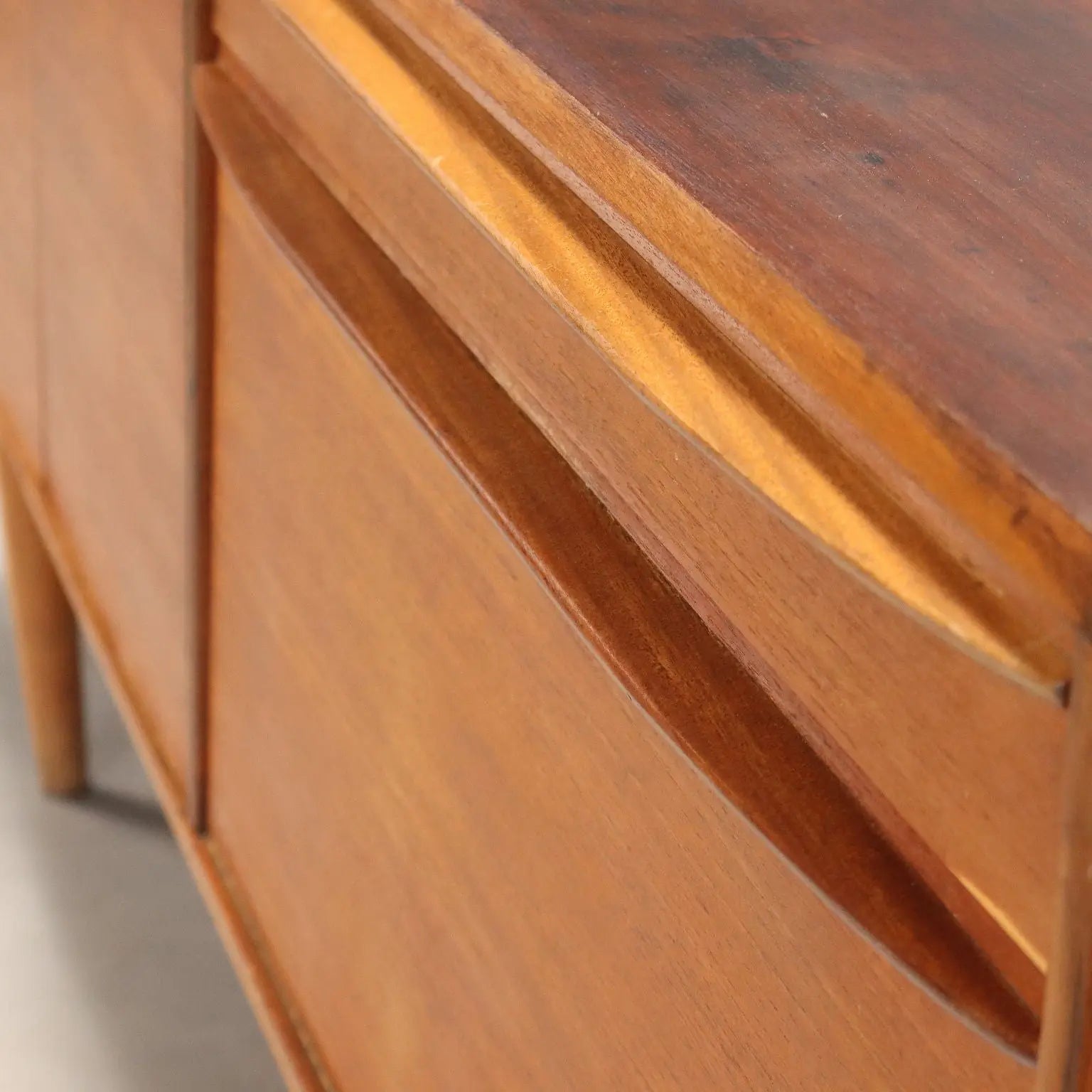 Vintage Sideboard Teak Veneer Design Northern Europe 1960s