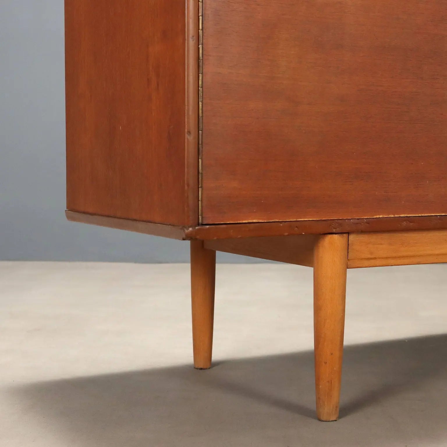 Vintage Sideboard Teak Veneer Design Northern Europe 1960s