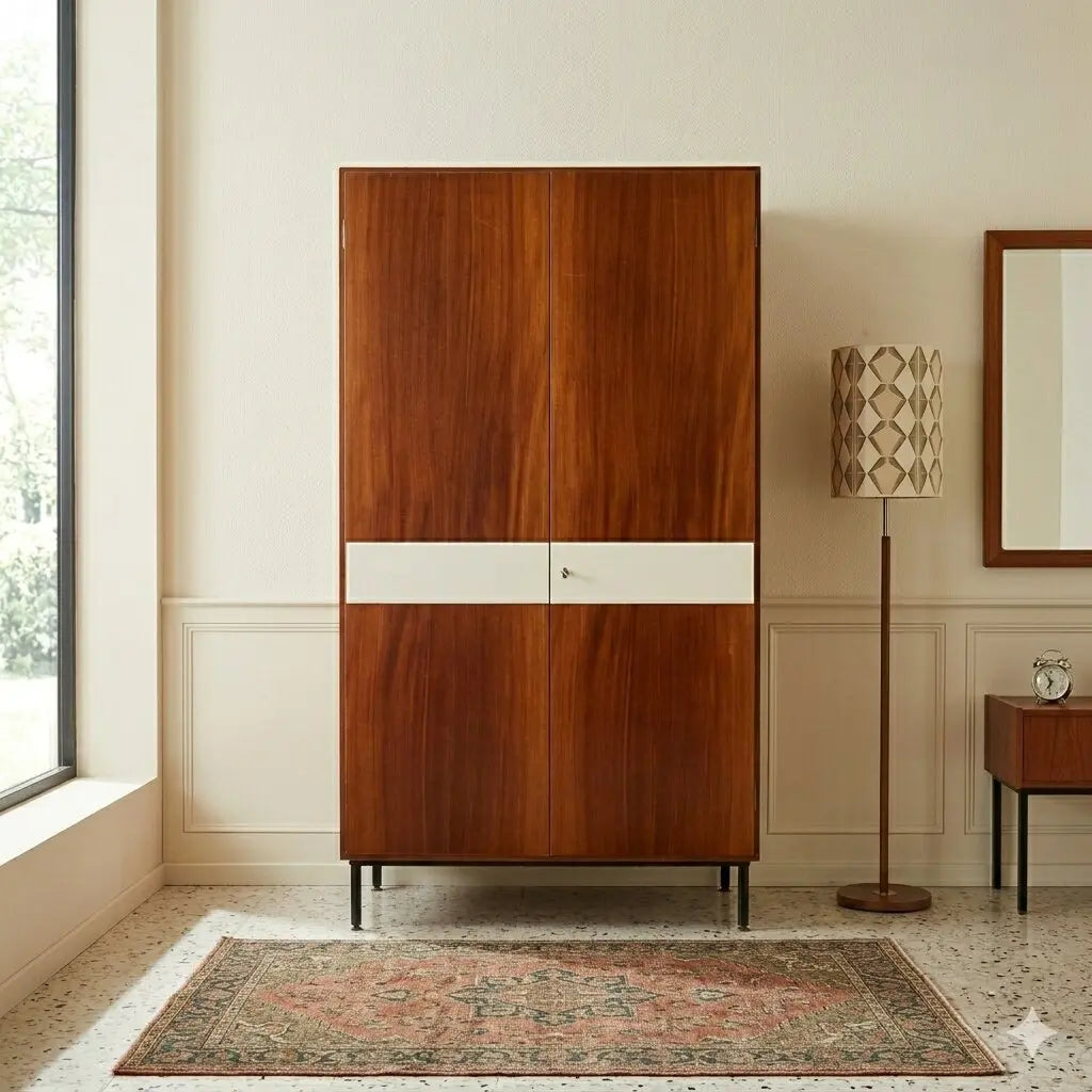 Vintage Wardrobe Mahogany Veneer Laminate Design 1960s | Modernism | Furnitures