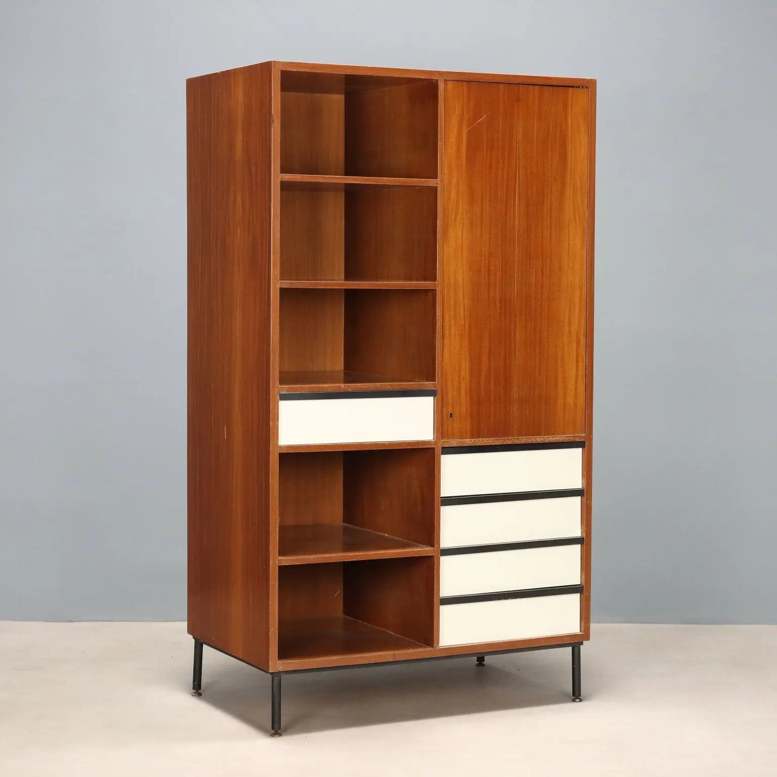Vintage Cabinet Mahogany Veneer Design Italy 1960s | Modernism | Furnitures