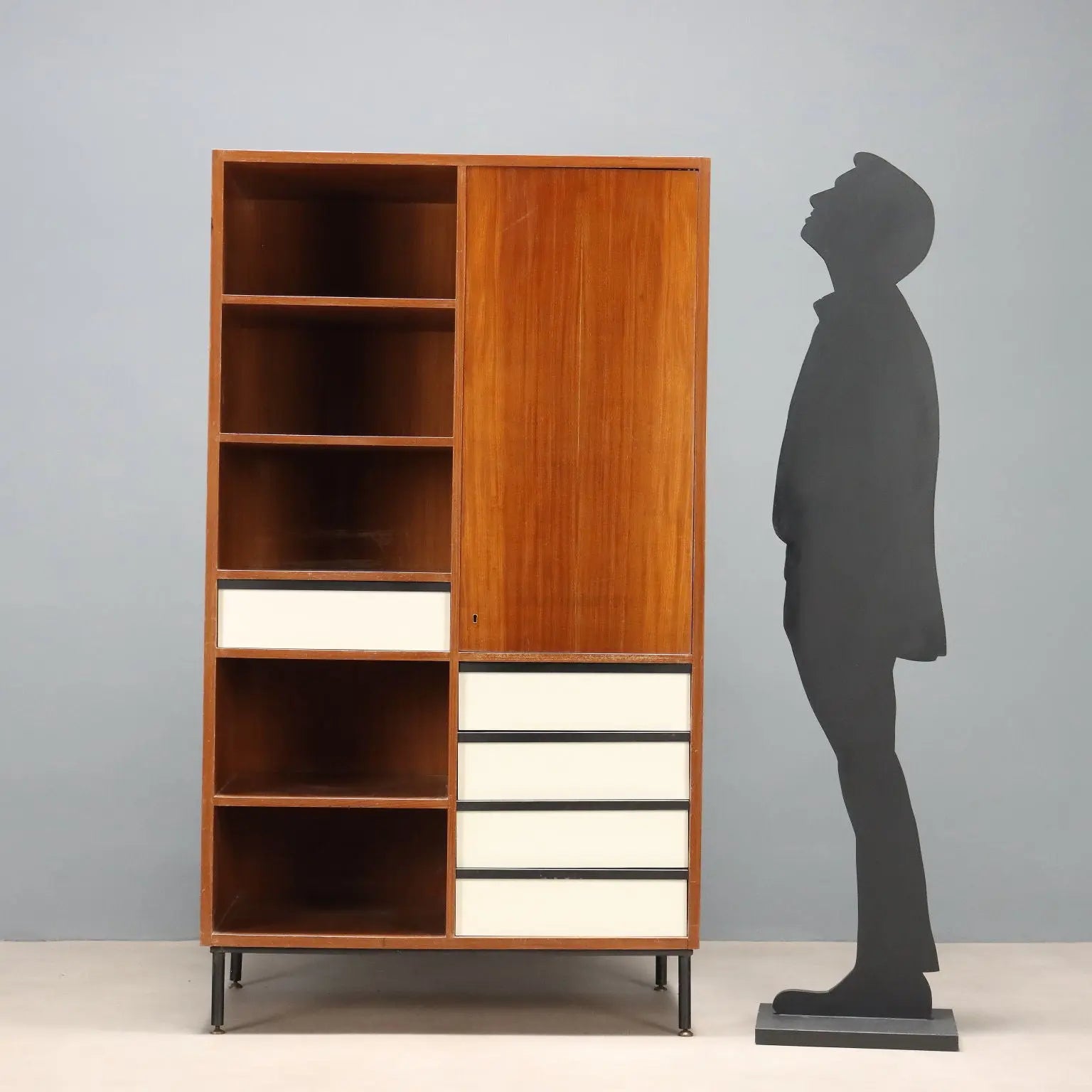 Vintage Cabinet Mahogany Veneer Design Italy 1960s | Modernism | Furnitures