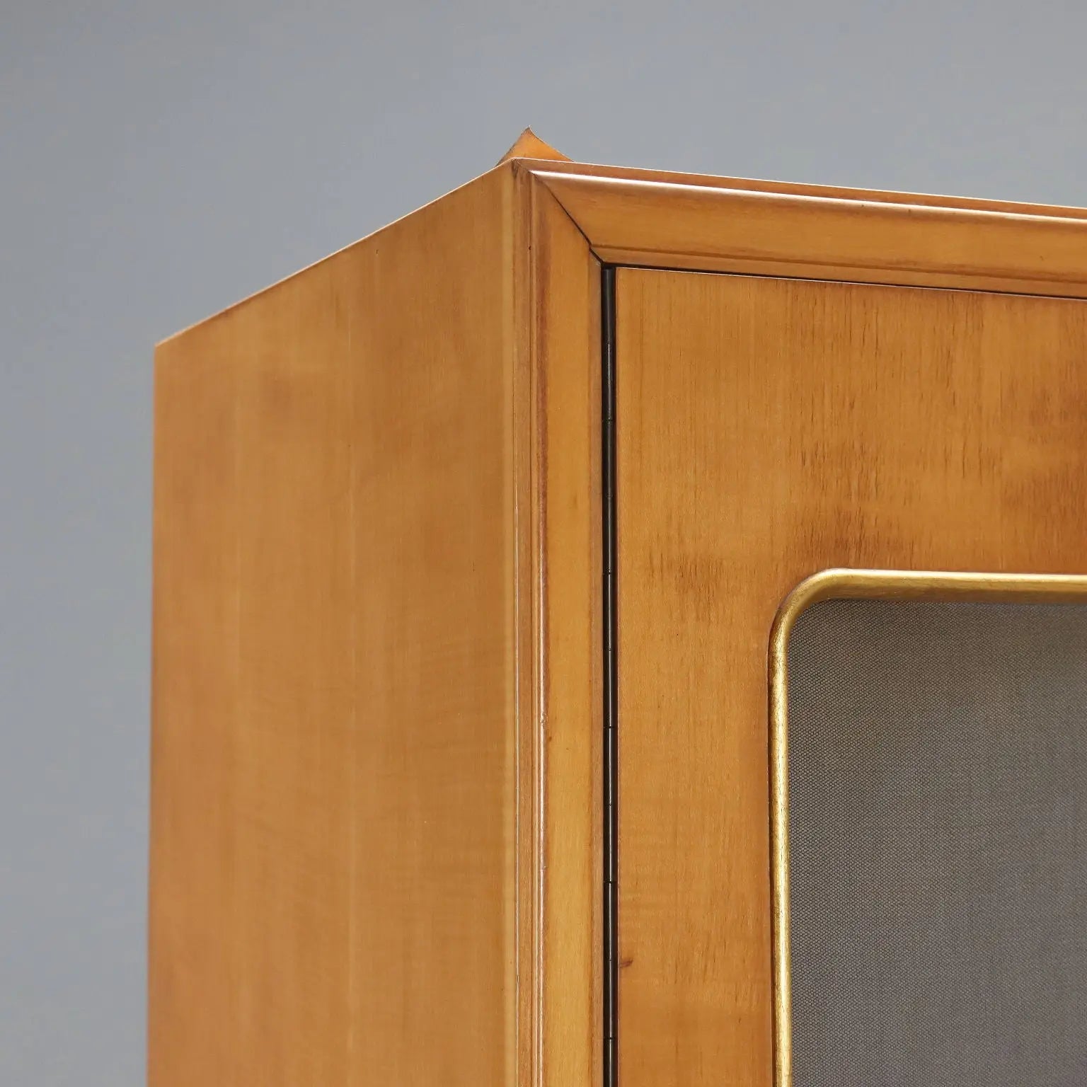 Vintage Wardrobe Maple Veneer Design Italy 1950s