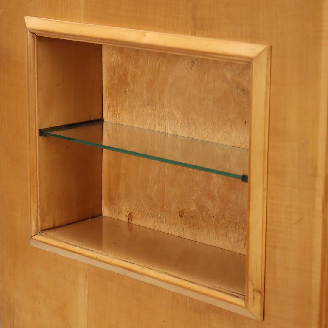 Vintage Wardrobe Maple Veneer Design Italy 1950s