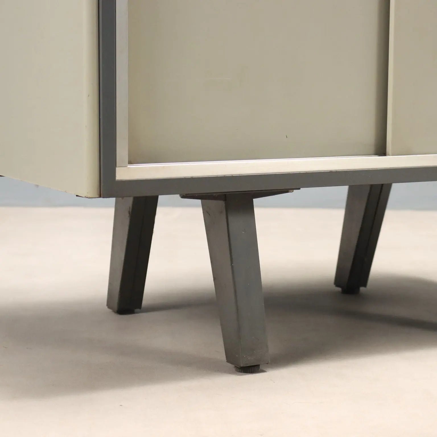Vintage Cabinet Lacquered Metal Design Italy 1960s
