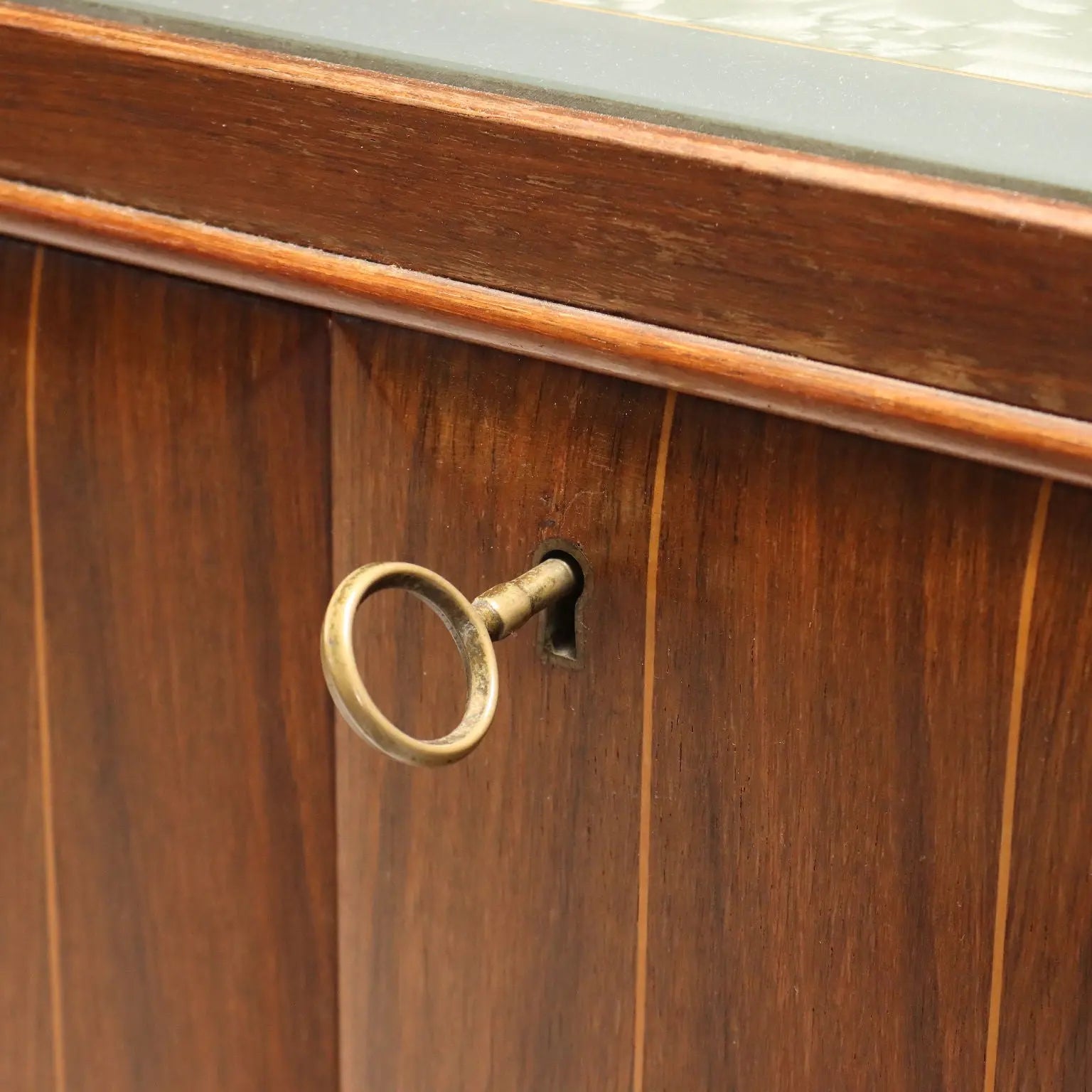 Vintage Cupboard Exotic Wood Veneer Design 1950s-1960s