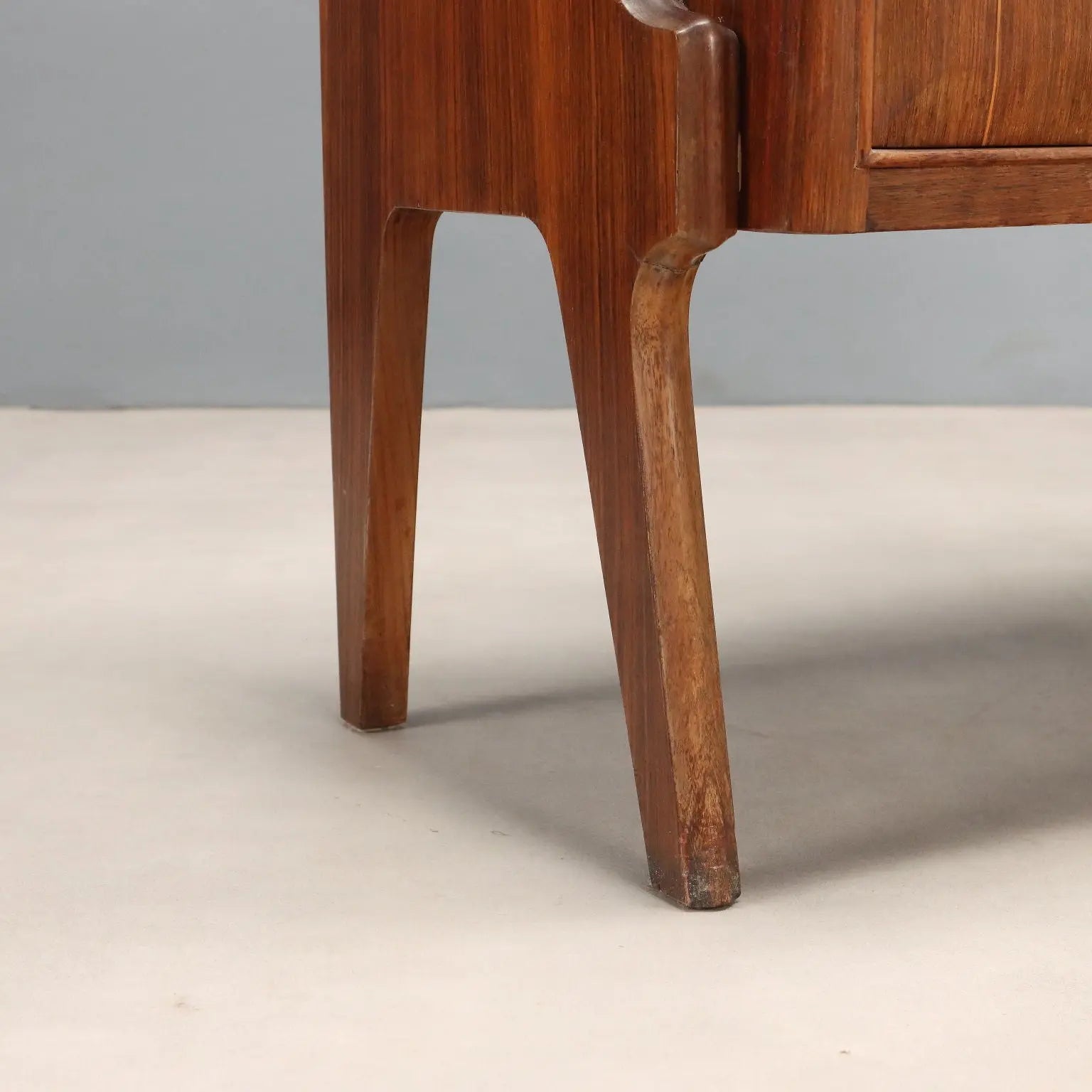 Vintage Cupboard Exotic Wood Veneer Design 1950s-1960s