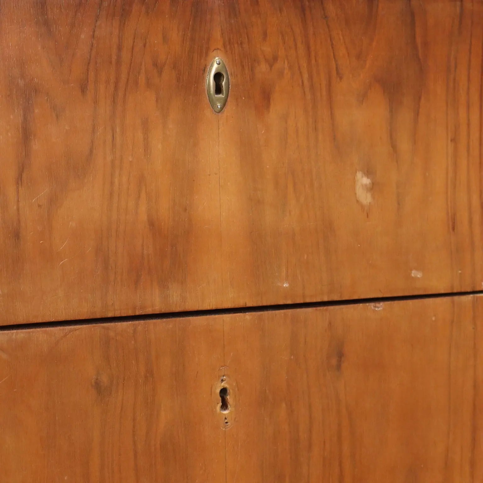 Vintage Chest of Drawers Art Deco Walnut Veneer Glass 1920s-1930s