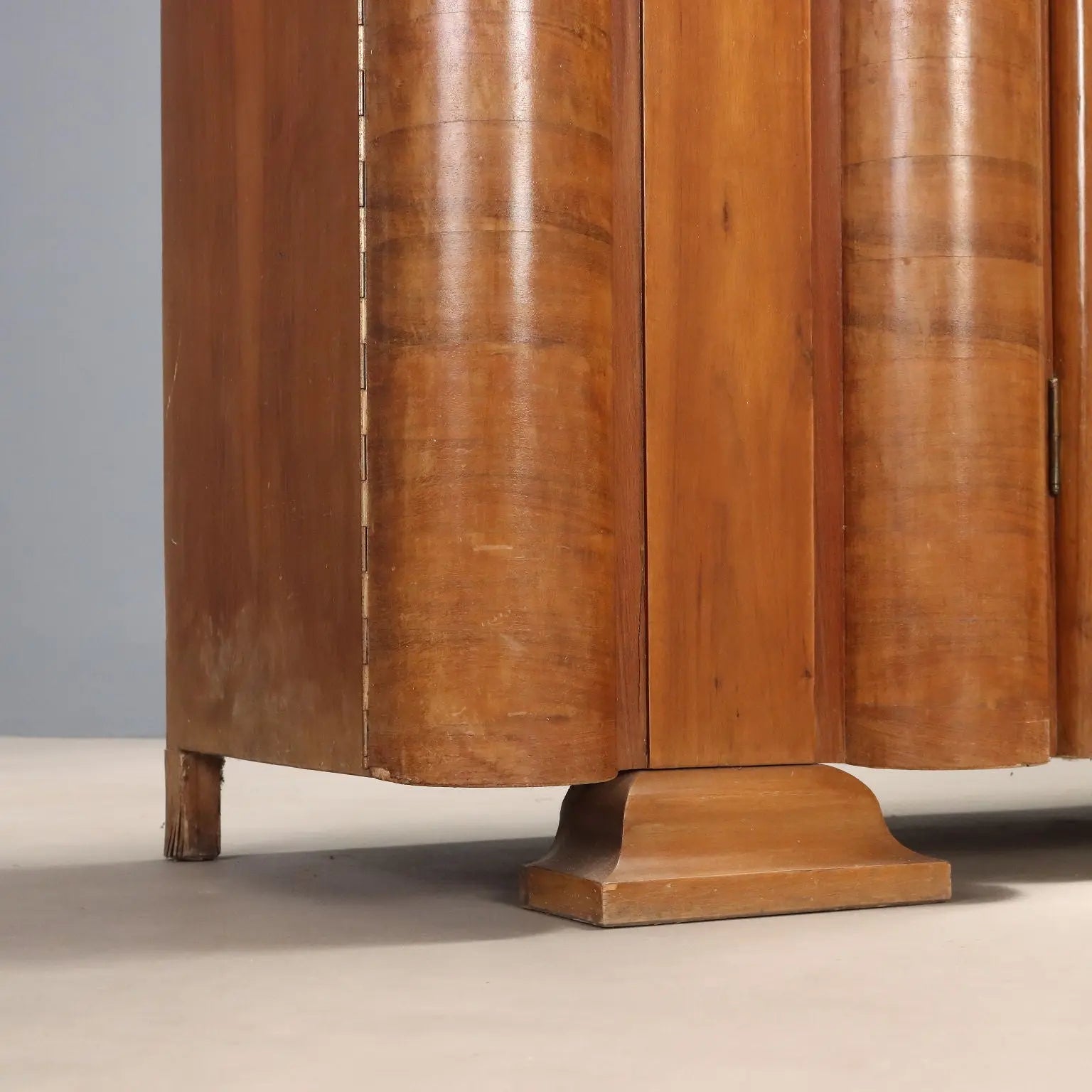 Antique Wardrobe Art Déco Walnut Veneer Design 1920s