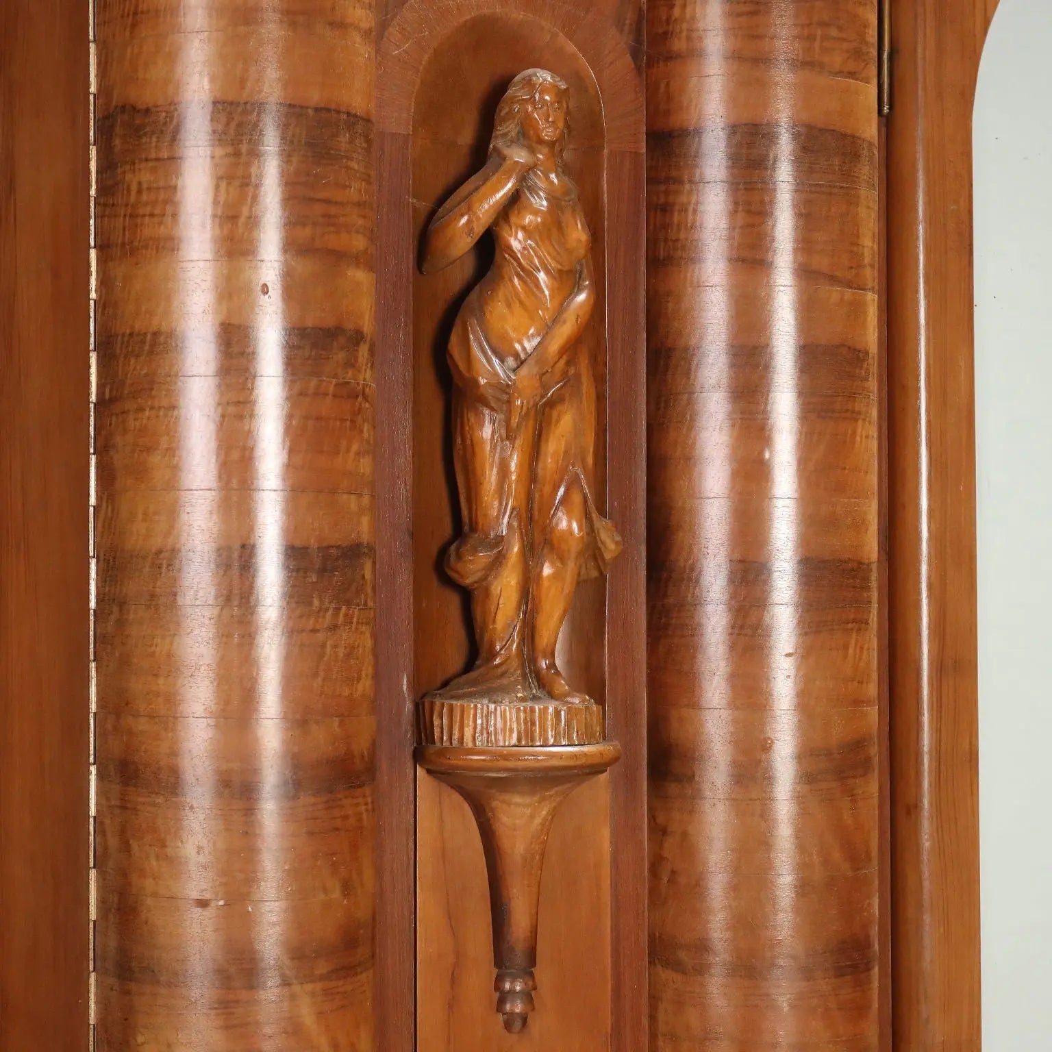 Antique Wardrobe Art Déco Walnut Veneer Design 1920s